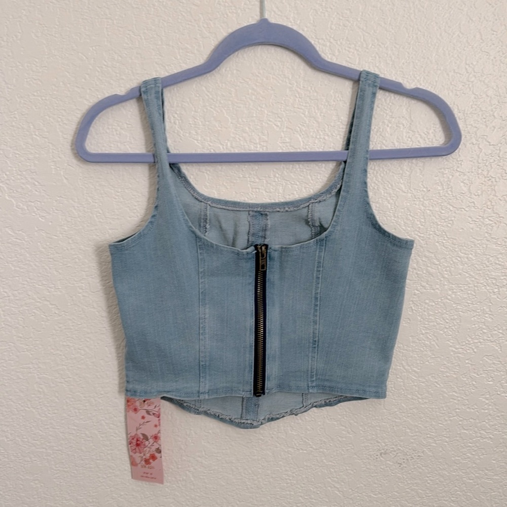 Denim Crop Top